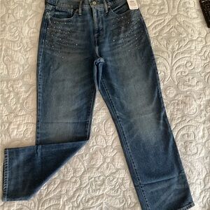 Lucky Brand Studded Zoe High Rise Straight Jeans Sz 8/29A
